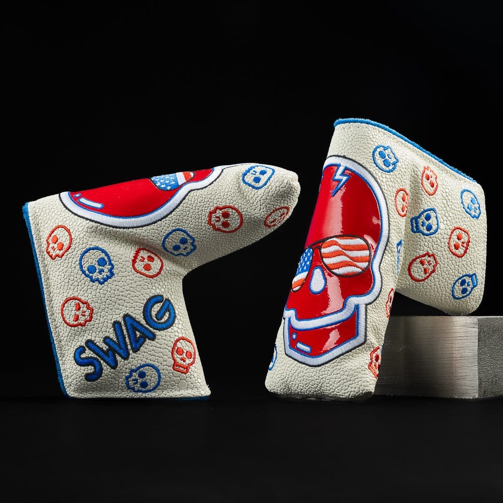 Swag Golf Swag Golf Patriotic Skull Blade Cover