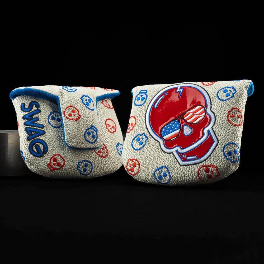 Swag Golf Swag Golf Patriotic Skull Mallet Cover