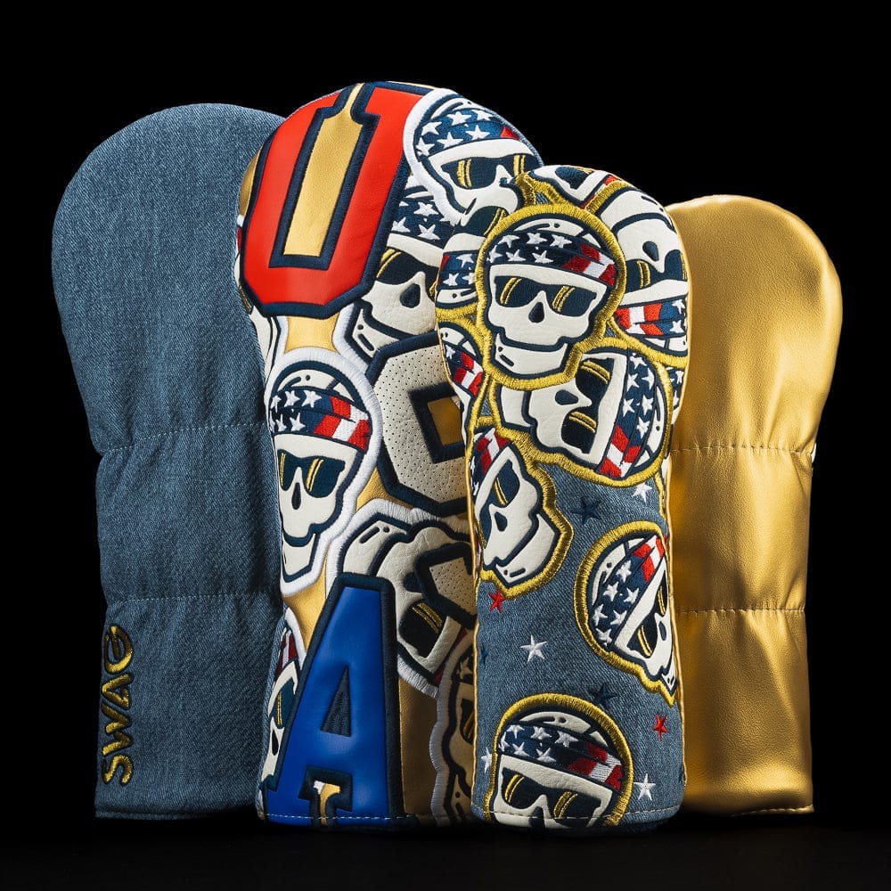 Swag Golf Swag Golf Americana Falling Skulls Wood Cover Set