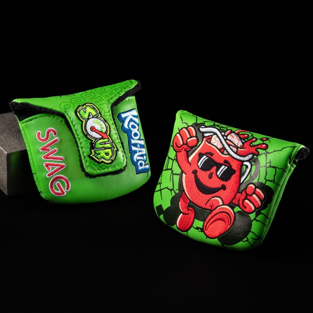 Swag Golf KOOL-AID Sour Snappin Green Apple mallet cover, one of four Swag covers with a live ask on Foresum right now.
