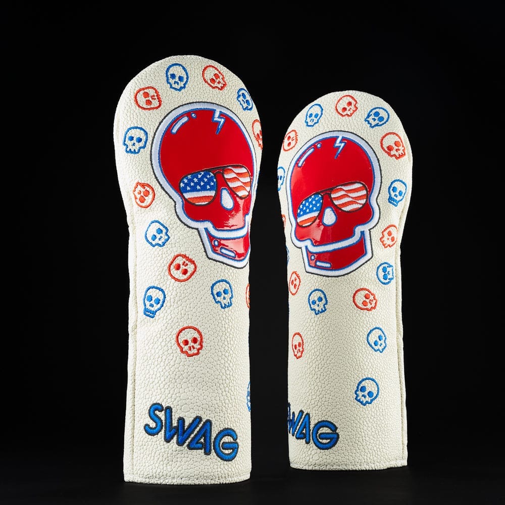 Swag Golf Swag Golf Patriotic Skull Fairway Cover
